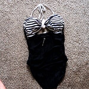 Tempt Me Women Sexy Cutout One Piece Swimsuit Tummy Control  Halter Large 12/14